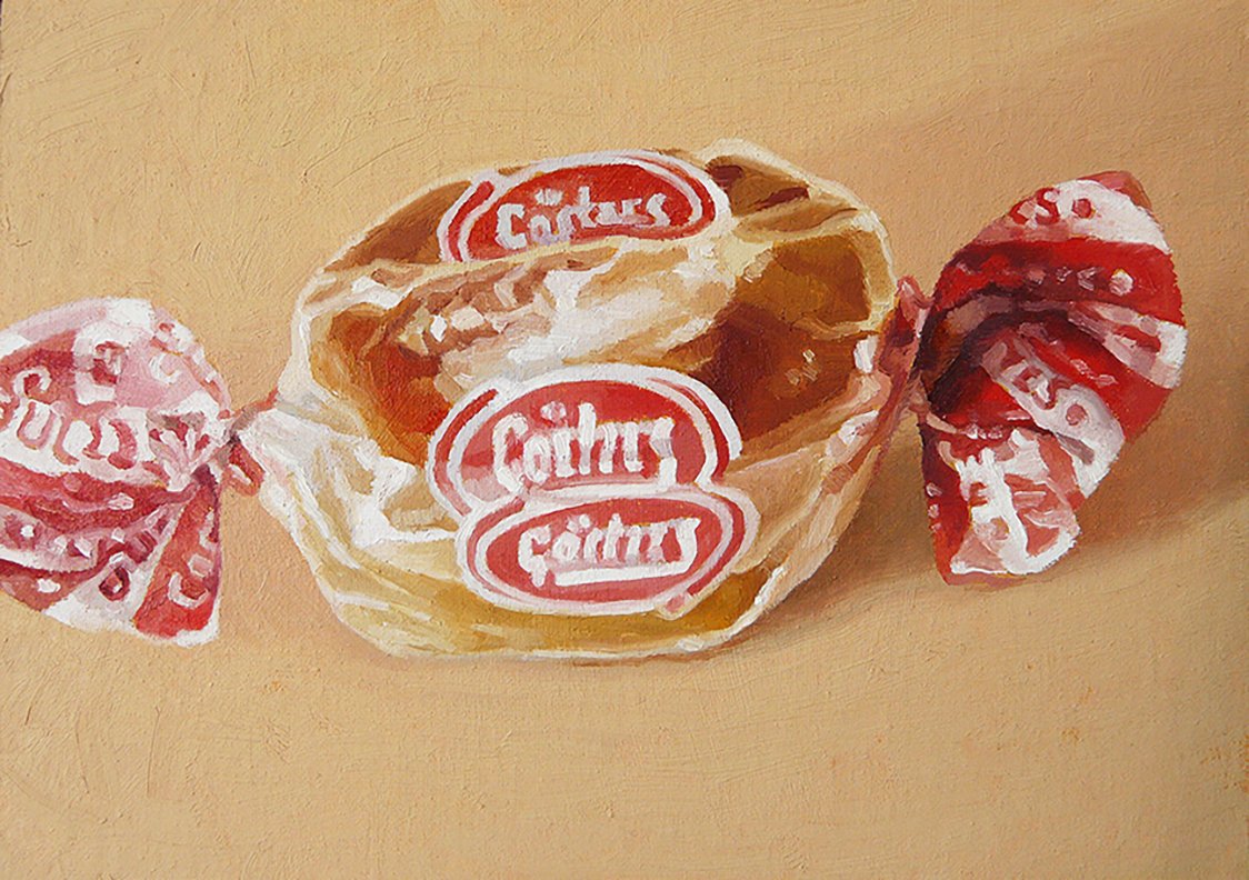  Caramel Creme  oil on panel - 5” x 7” 