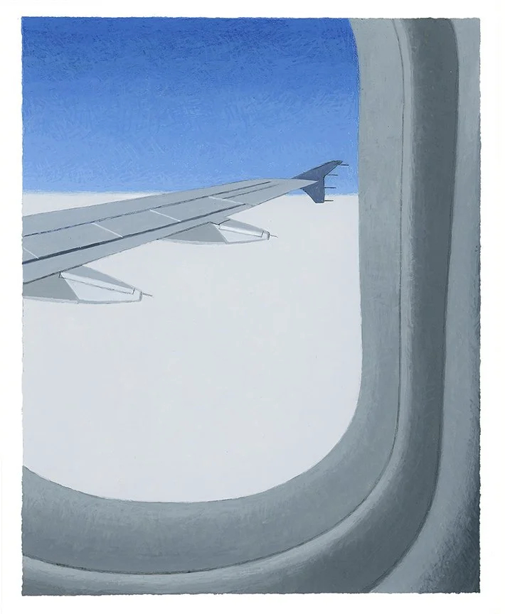  Above The Clouds  gouache - 9” x 7” 