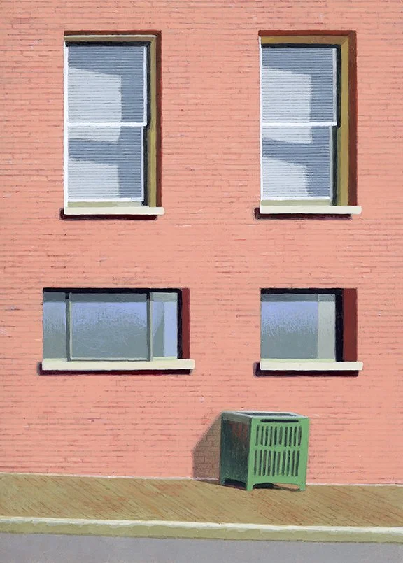  Four Windows  gouache - 11” x 8” 