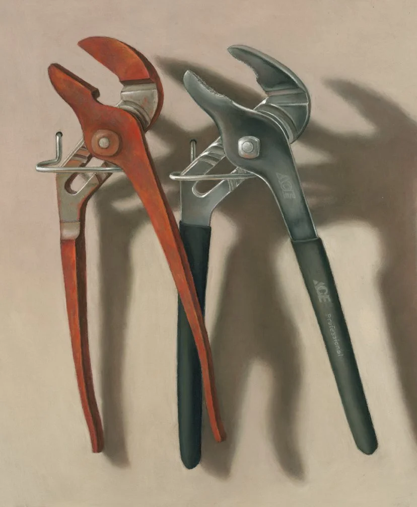  Ominous Pliers  pastel - 12” x 9” 