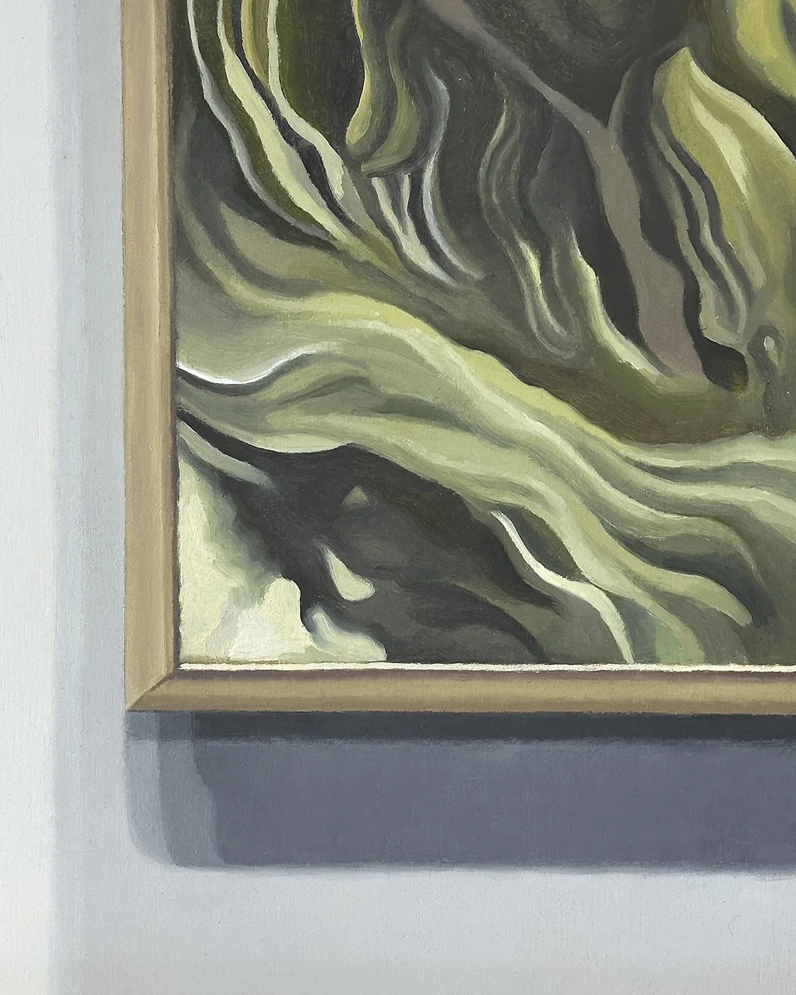  O’Keeffe And Shadows  oil - 10” x 8” 