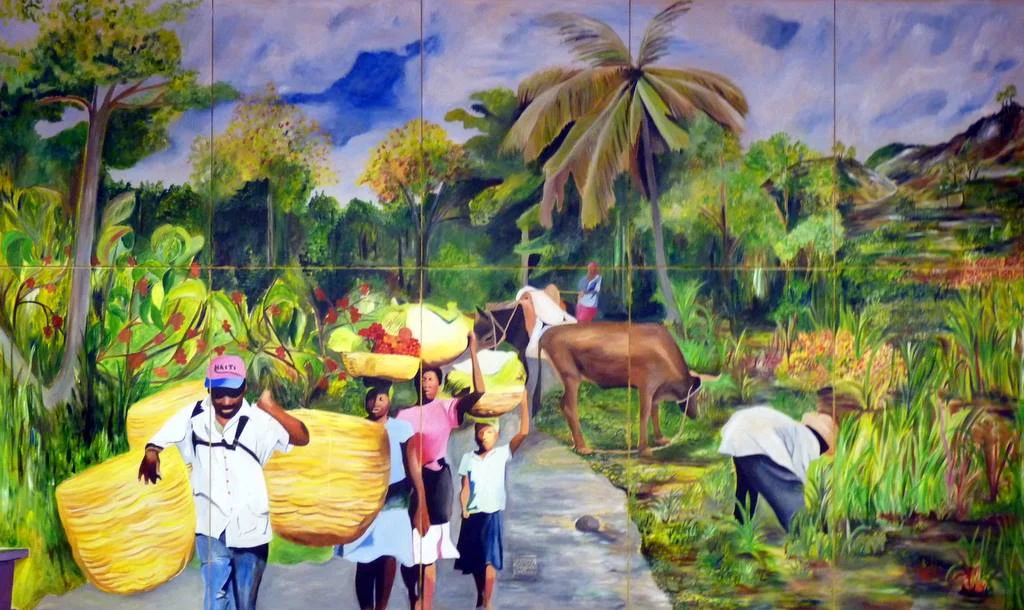 The mural is complete! Now the people that walk through Abiding Hope will also feel as if they are walking into Haiti and that Haiti is walking into Abiding Hope. It will remind us that we are all walking together toward a day when ALL may have life.