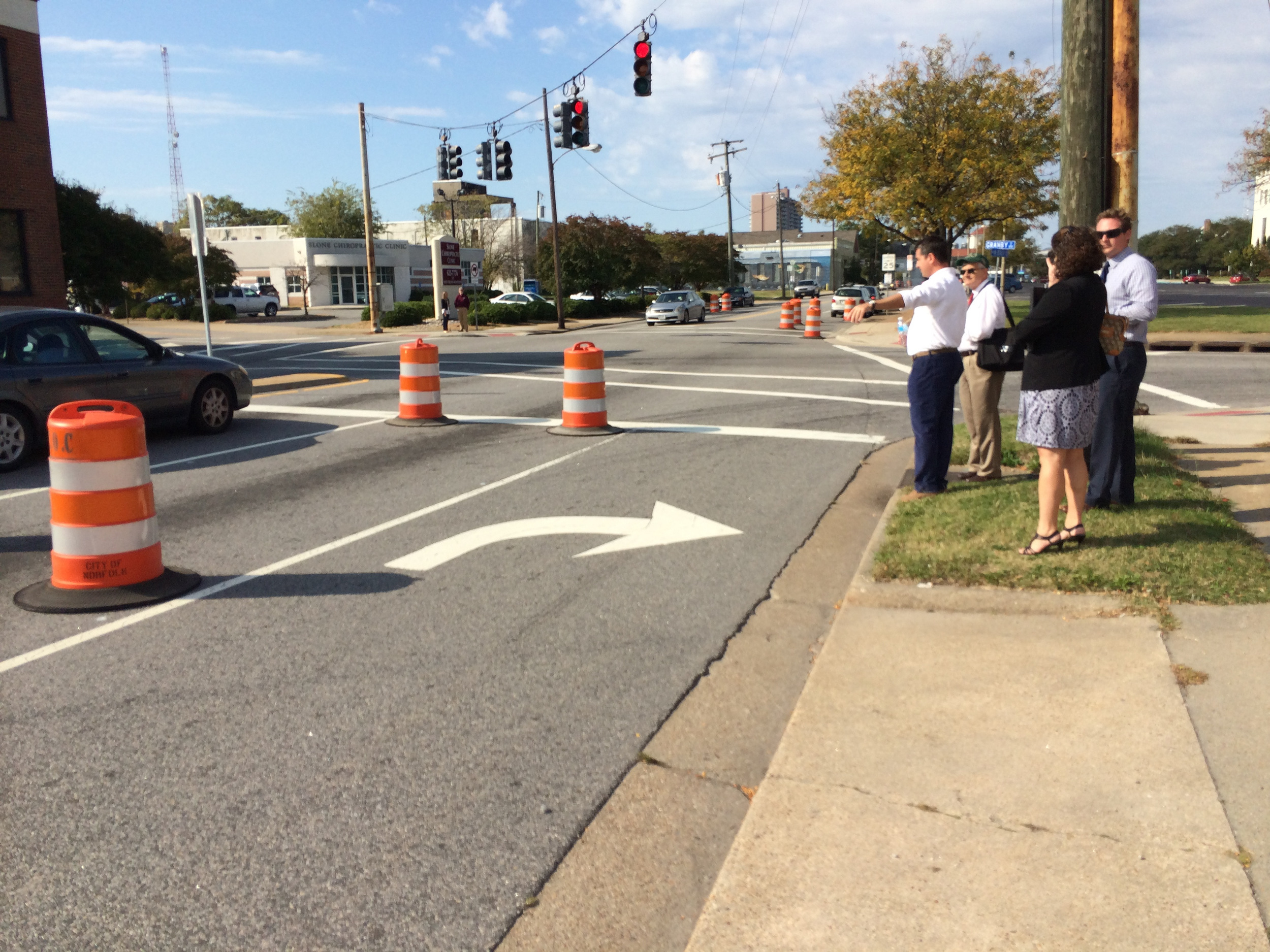   Real time road diet testing on&nbsp;  Virginia Beach Boulevard  