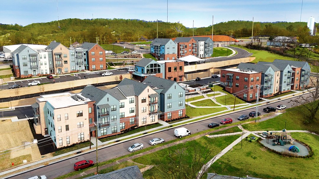 KCDC &amp; Brinshore Development have officially opened The Overlook at Beaumont in Knoxville, Tennessee &nbsp;&mdash; the first new residential community in the Transforming Western initiative! Featuring 76 modern one- to five-bedroom units (includi