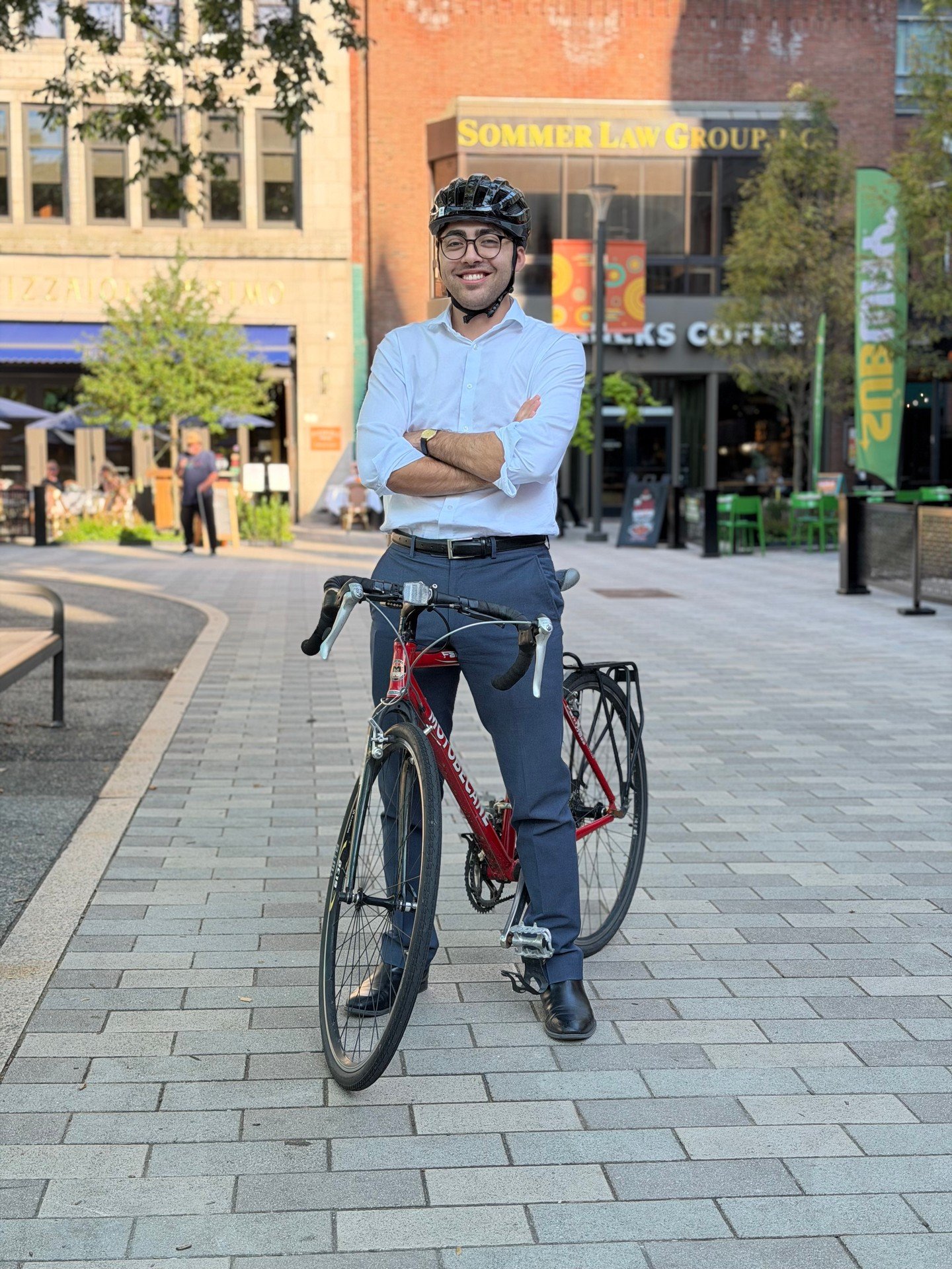 Happy Cycle to Work Day!
.
UDA is committed to building healthier, more sustainable communities. Today, we celebrate the benefits of cycling&mdash;for our cities, our environment, and our well-being. 
.
@BikePGH #CycleToWorkDay #SustainableCities #Ur