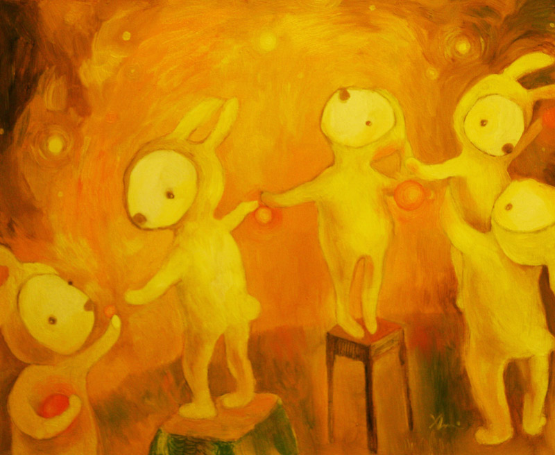  Orange Christmas   50 x 60&nbsp;&nbsp; oil on canvas . 2008  
