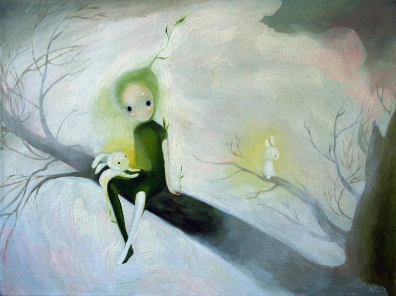  Spirit of The Tree   60 x 80&nbsp; oil on canvas .&nbsp; 2010 – 2011  