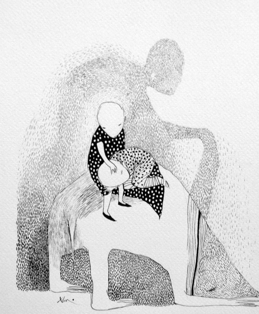  Sleep  Paper, ink  2005 