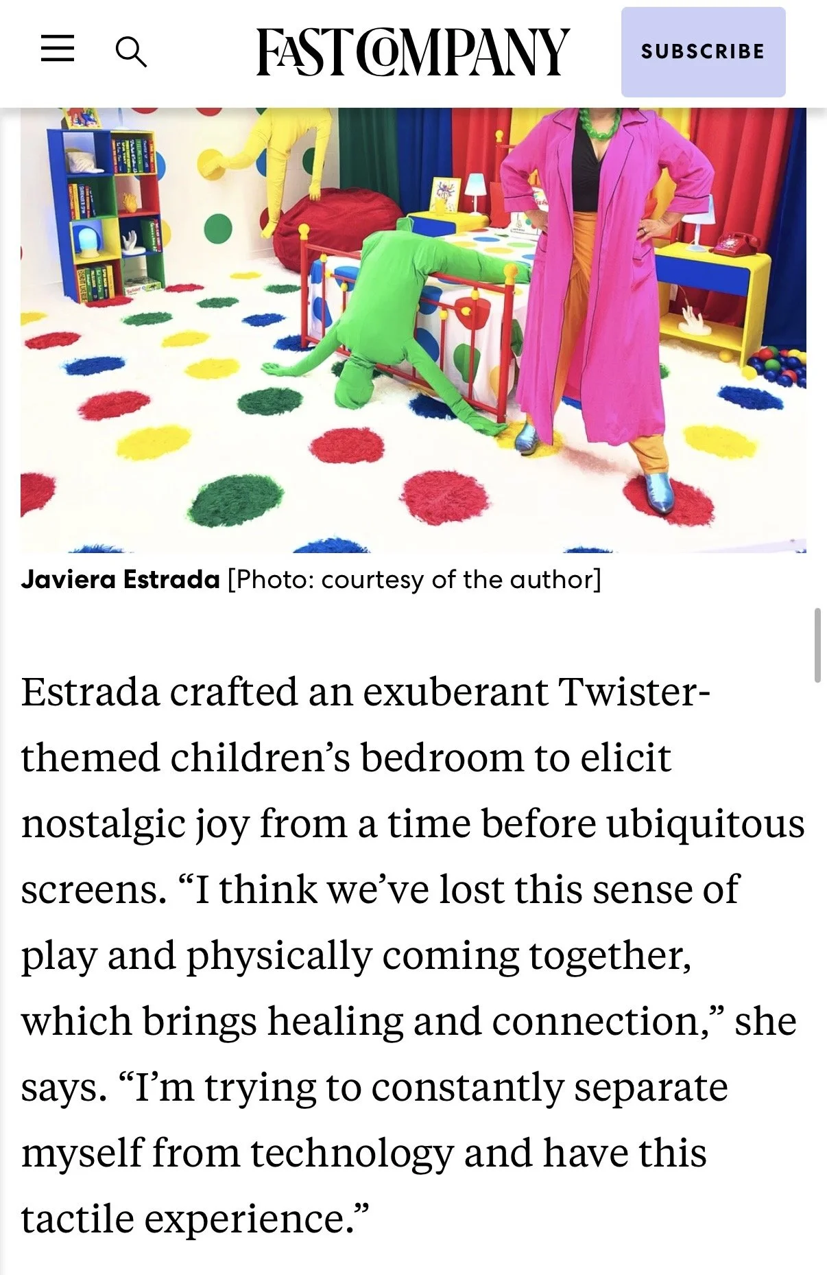 Featured in Fast Company