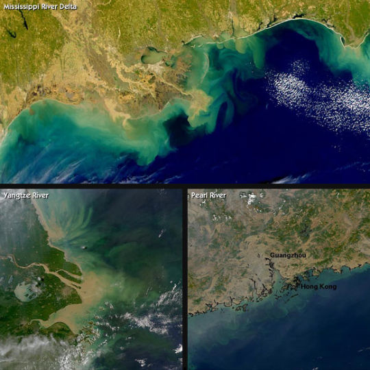 3 major dead zones via satelite 