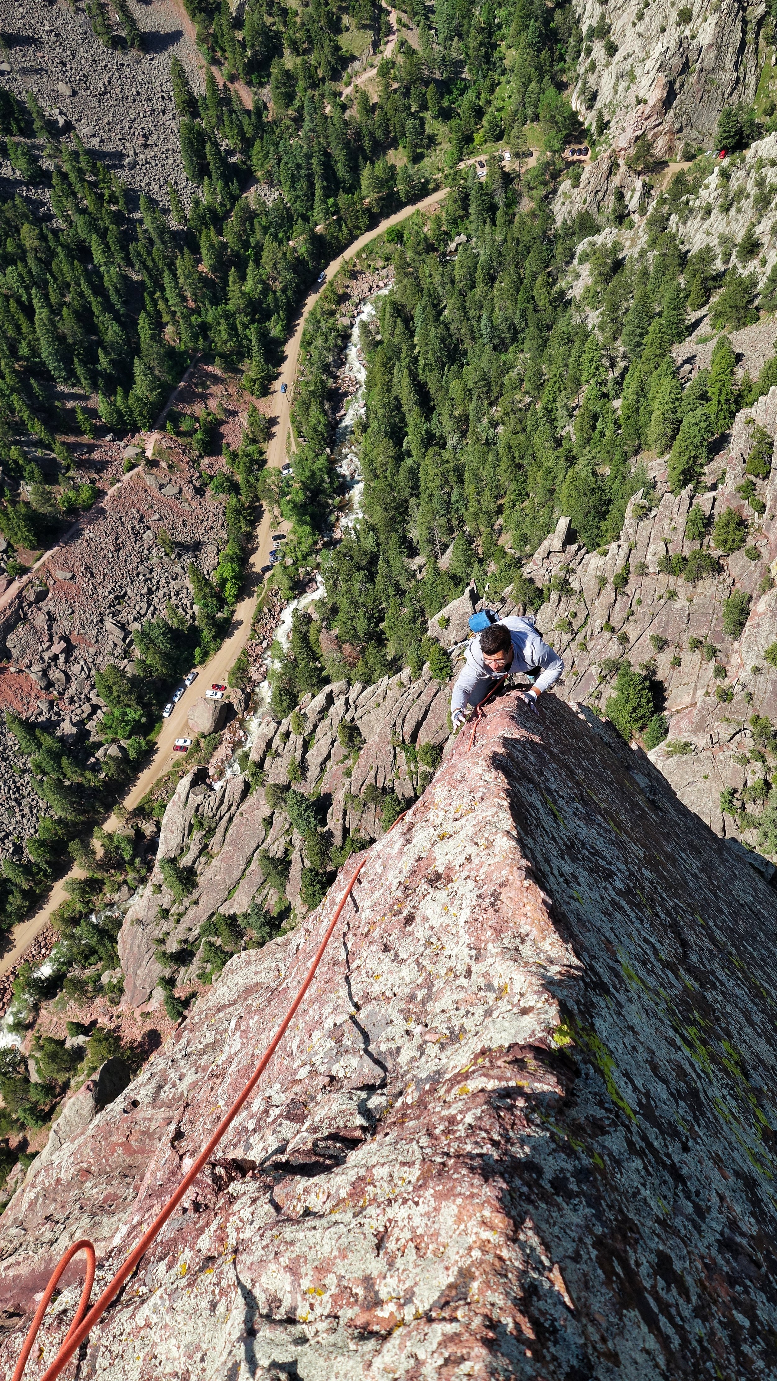 Climbing in Rocky Mountain National Park, Colorado