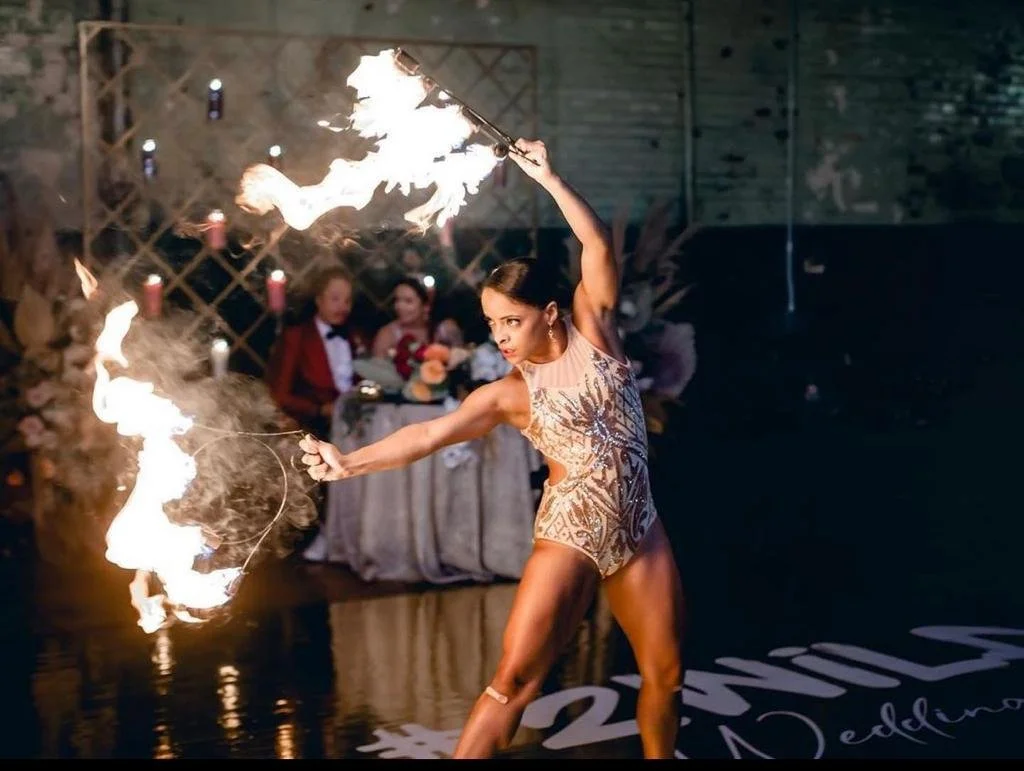 Fire Fans - Atlanta Wedding