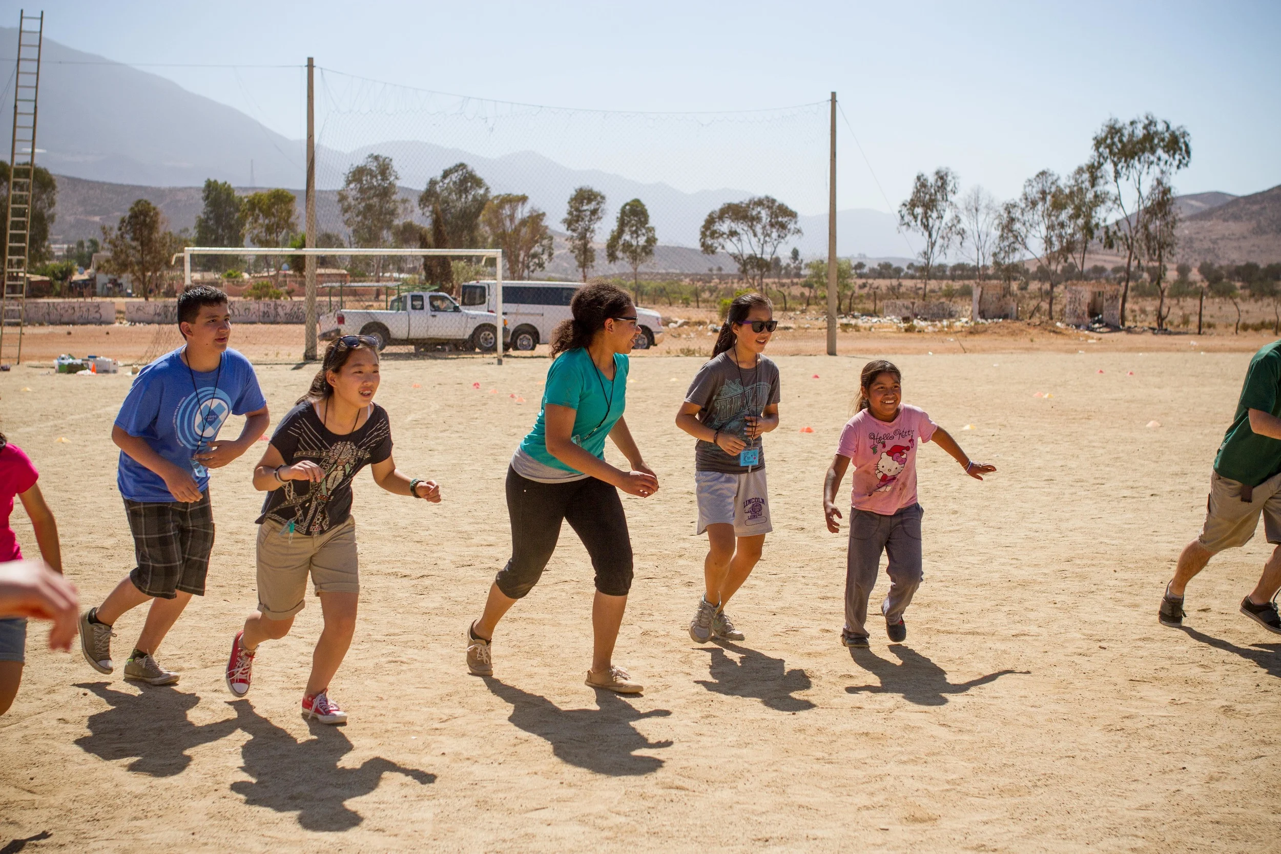 A lot of outreach involved running outside and playing tag. It was definitely hot weather, but we really pushed ourselves to create a fun atmosphere for the kids!