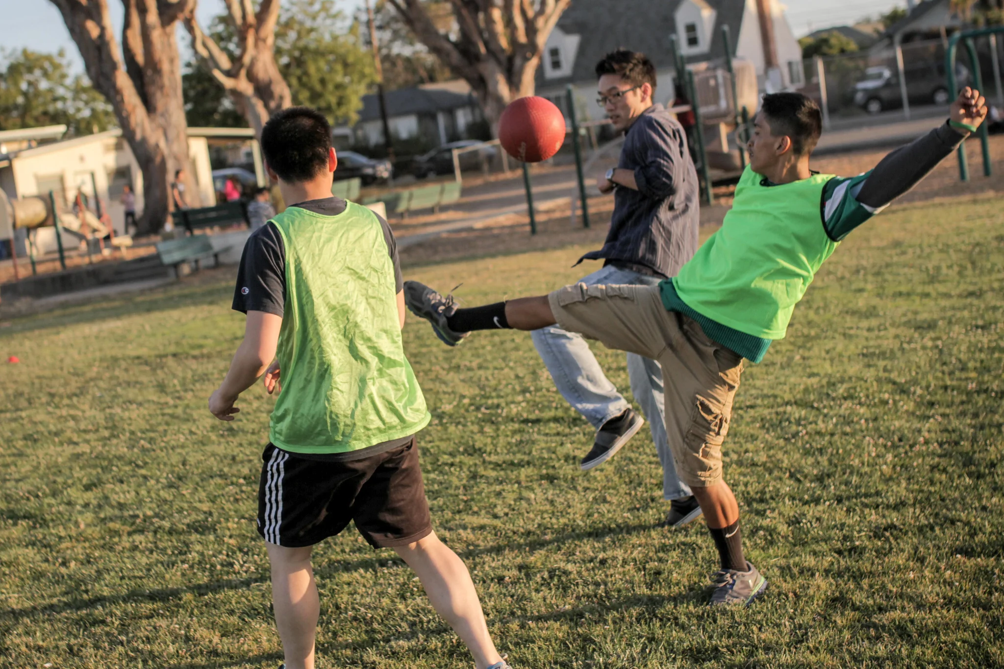 Some students pulled some World Cup-worthy moves during the sports time!