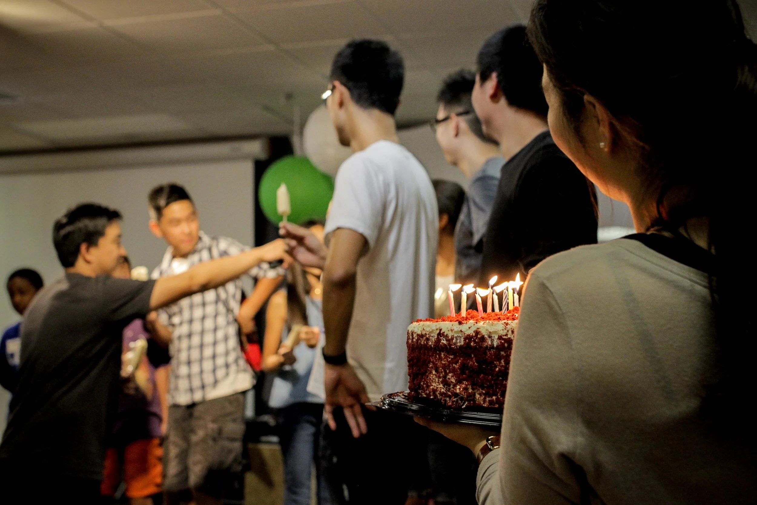 Afterwards, we gathered together to celebrate all of the September birthdays with singing and cake.