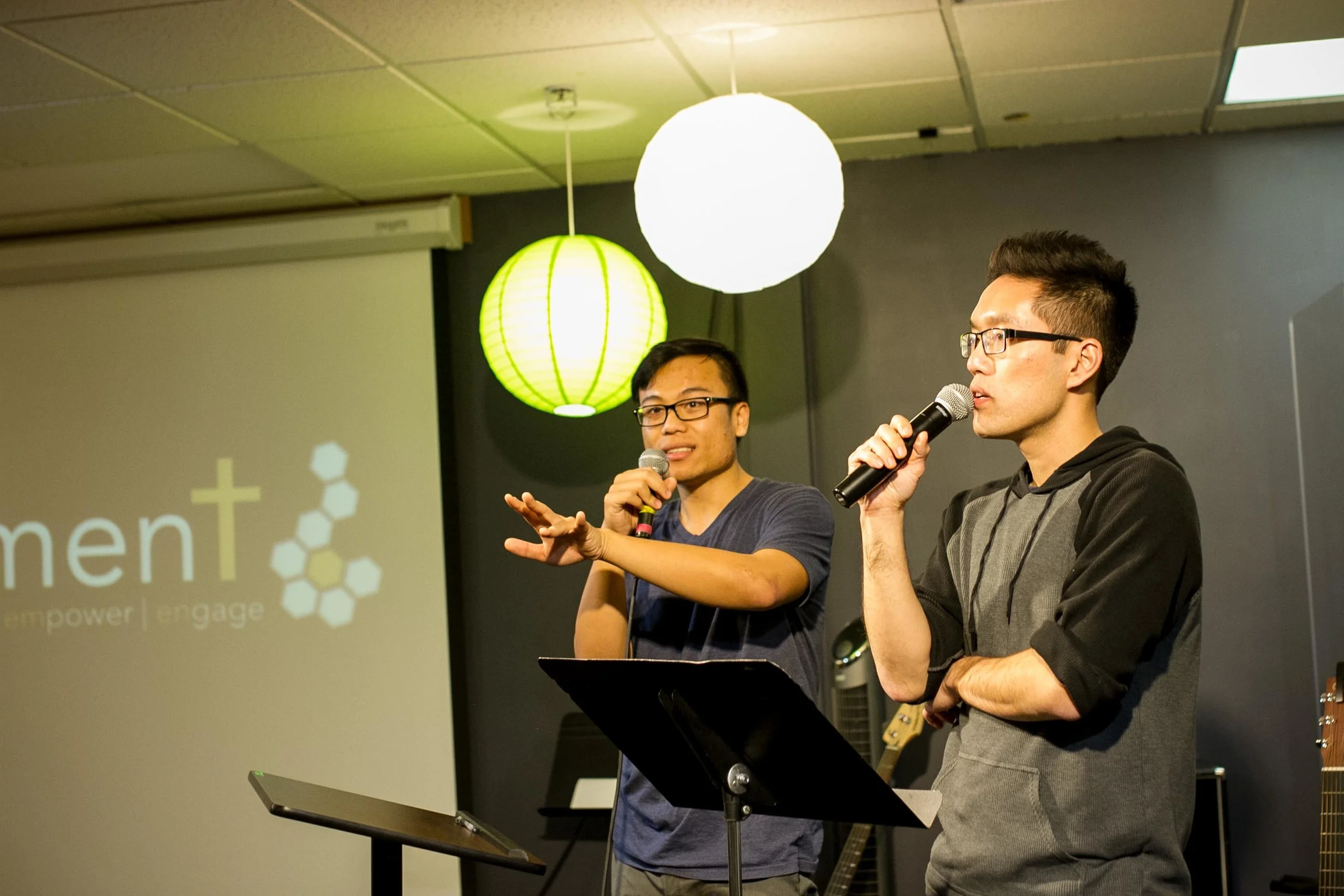 Afterwards, Denny and Hartie led us in a game of...Pacman?! 