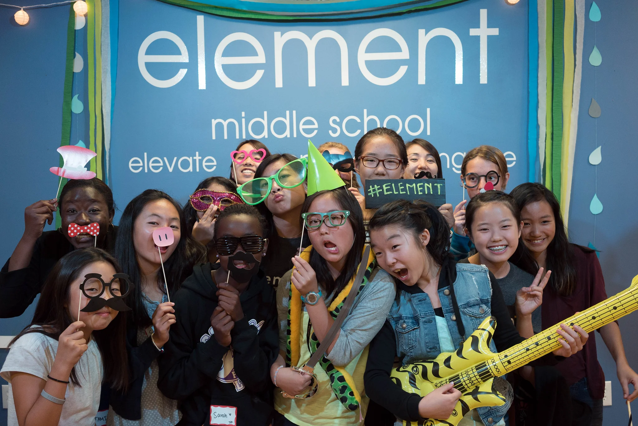 Photobooth fun with the 7th grade girls and staff! :)