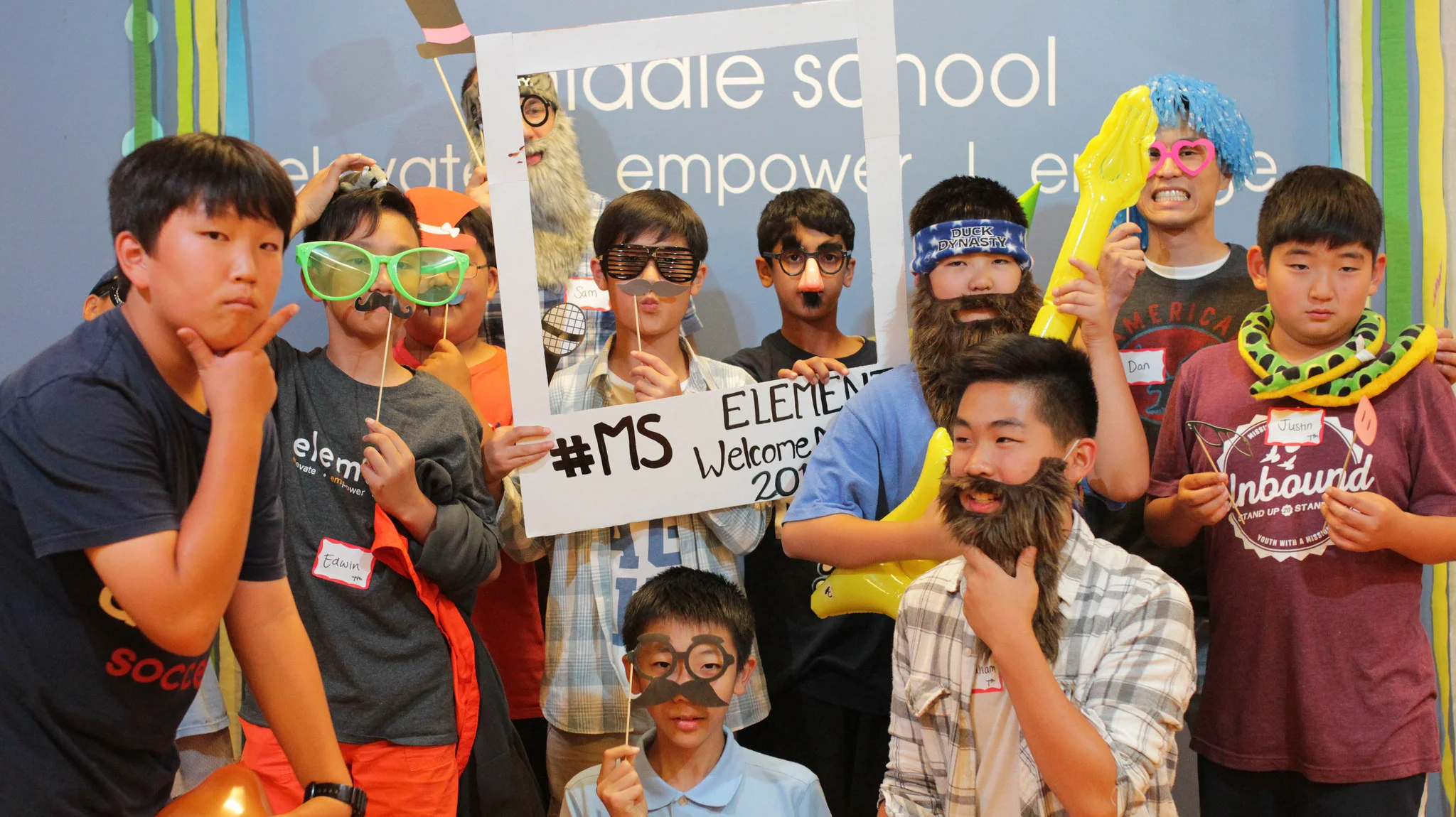 Wacky 7th grade boys! There are some intense beards goin' on...