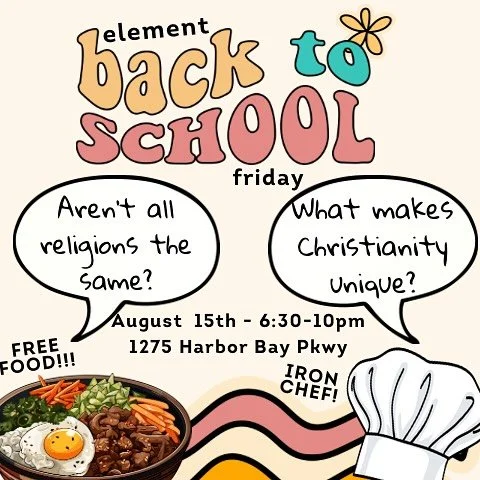 It&rsquo;s been awhile! Hope everyone is having a great first week of school! Element is having our own element welcome night! Make sure you join us at 6:30pm @ 1255 Harbor Bay Parkway