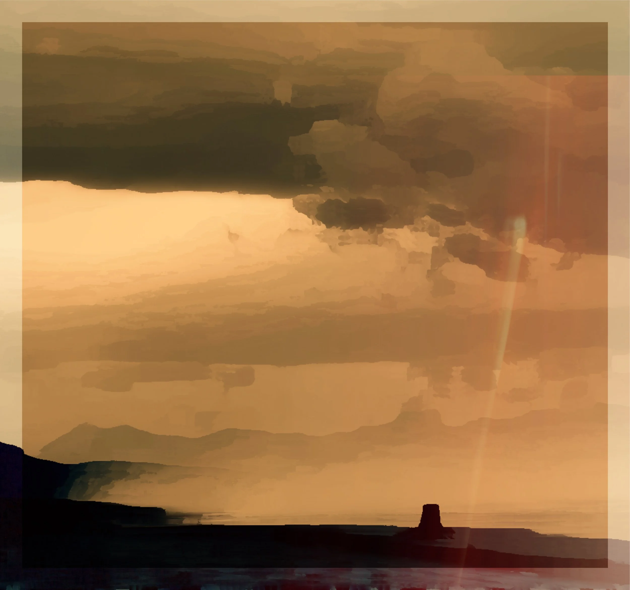 when the clouds sent the light ...