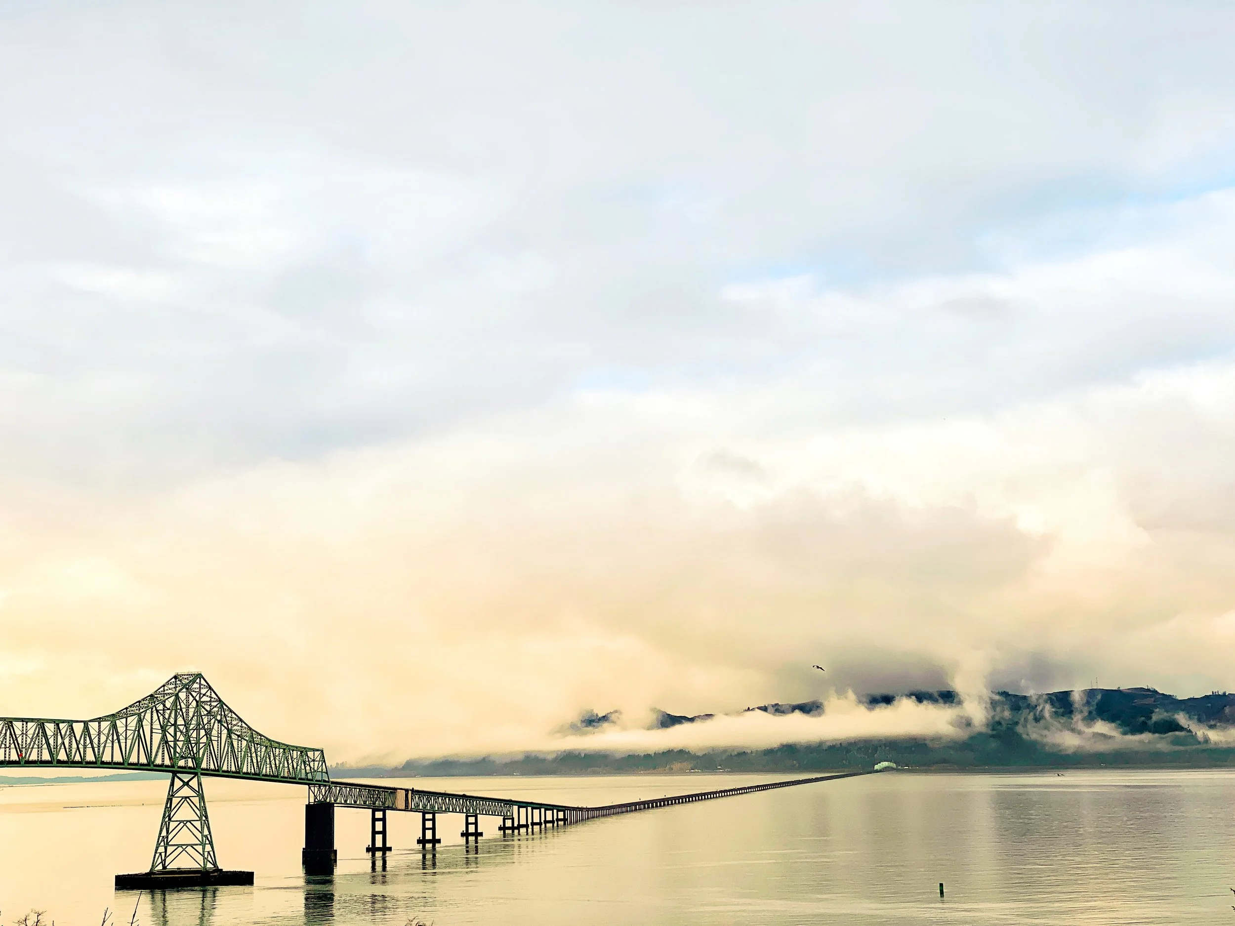 Washington asleep in the clouds