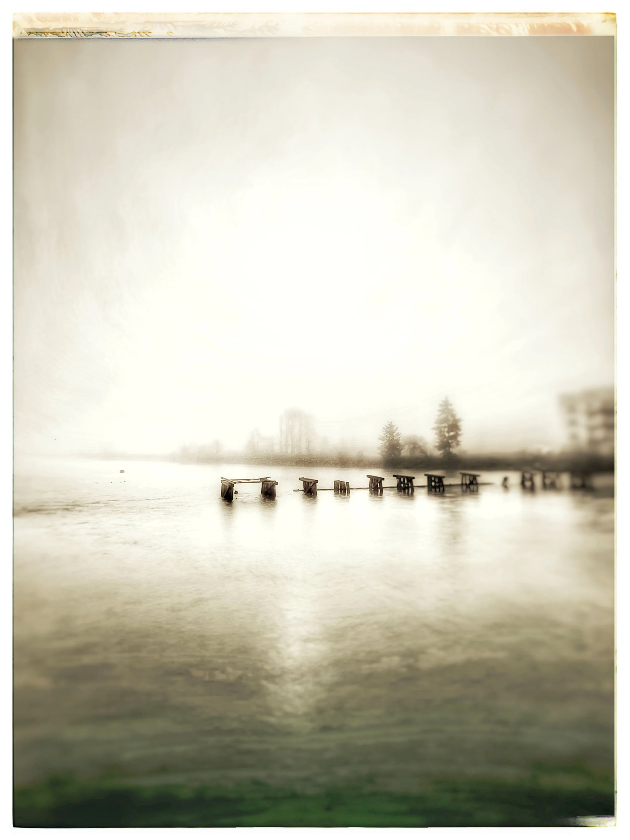 morning fog on the Riverwalk