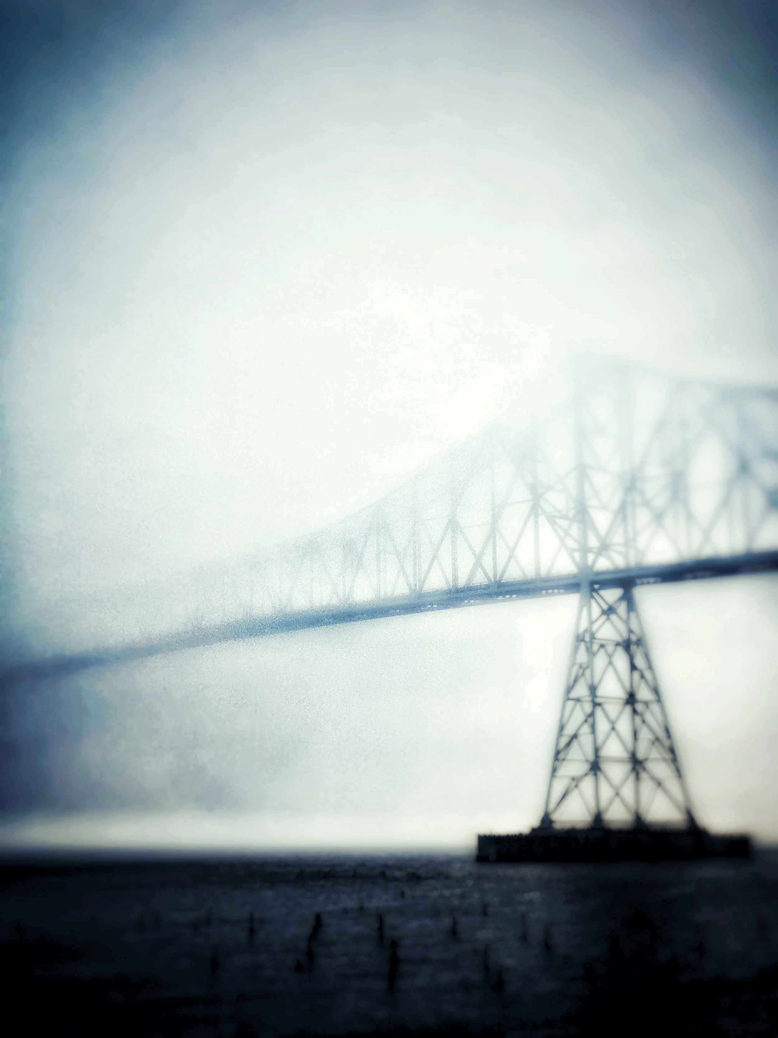 Astoria-Megler Bridge in the fog