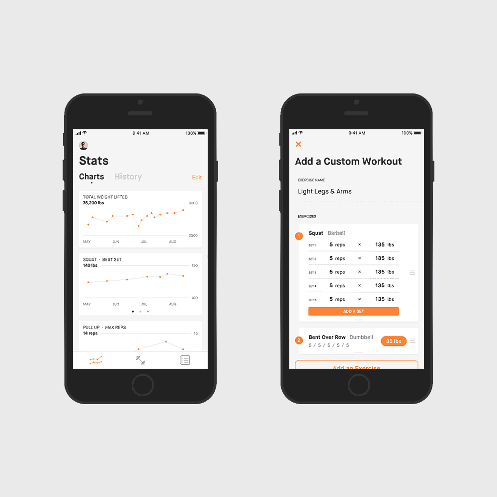 In-depth Information & Customization Flow is designed with beginners in mind, but its feature set is designed to accommodate progression. Preset routines and regular exercises fit the bill for beginners, but as they become more experienced, customization is needed to keep up with the different workout routines and exercises they take on. Flow provides the customization options to ensure a variety of needs are captured across different skill levels. The goal was to provide the necessary features for different skill levels, without confusing beginners or limiting the app's usefulness for more experienced users.