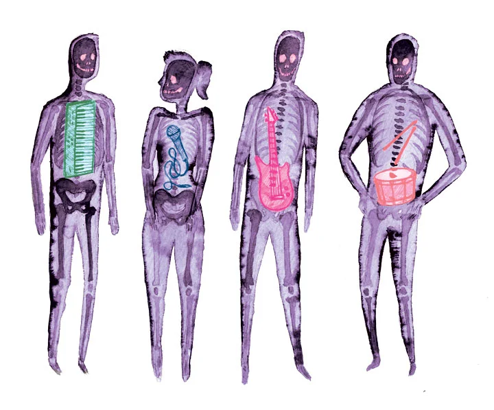 "Border Bands" Ink + digital, 2013. Editorial.