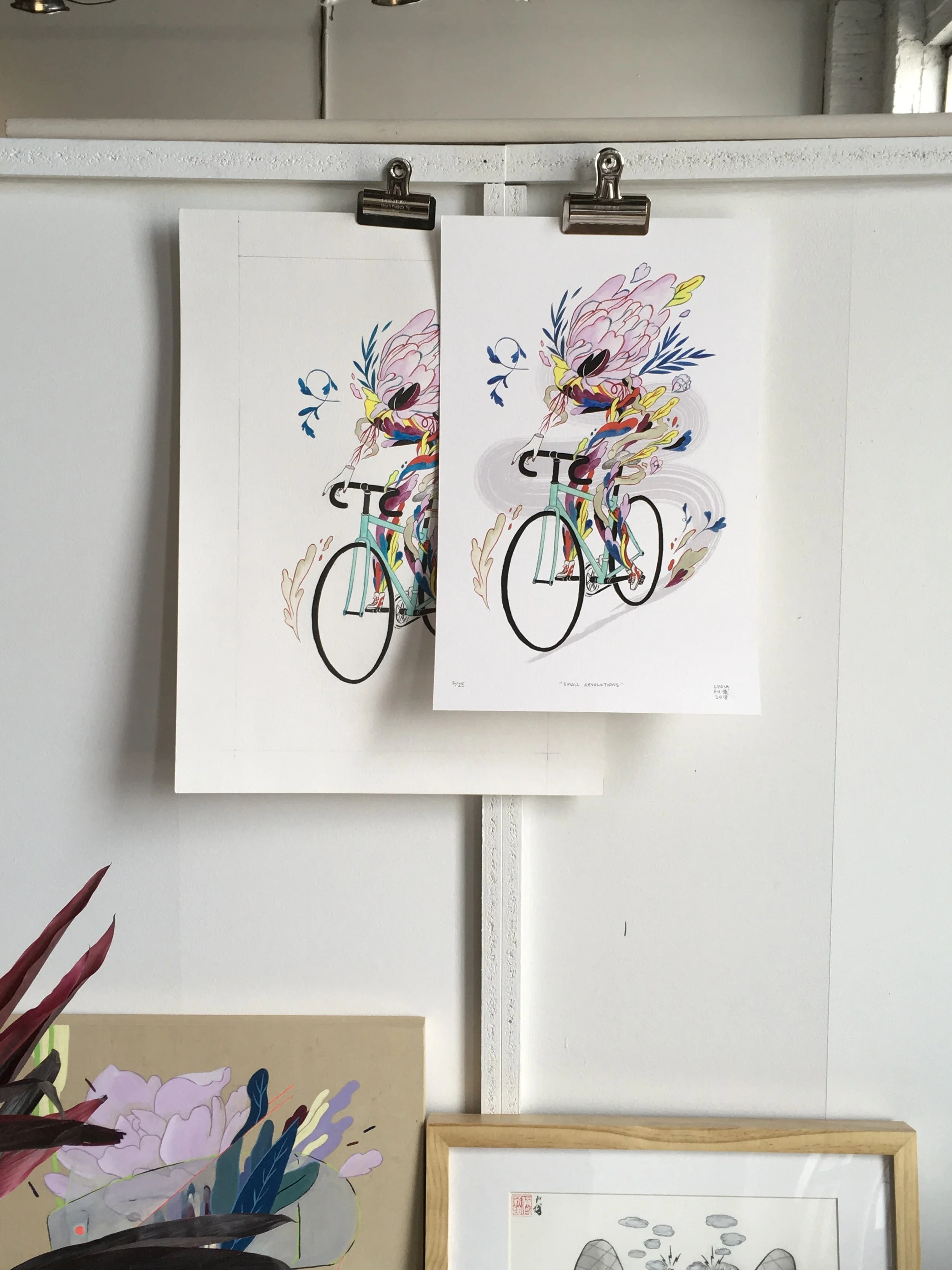 Print in comparison to the original