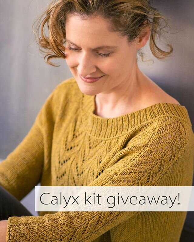 Feeling lucky? The generous folks at Shibui are giving away a Calyx kit to one lucky winner! Check out today&rsquo;s @shibuiknits post for all the details on how to enter... ⁣
⁣
...but if you&rsquo;d rather get straight to the knitting, you&rsquo;ll 