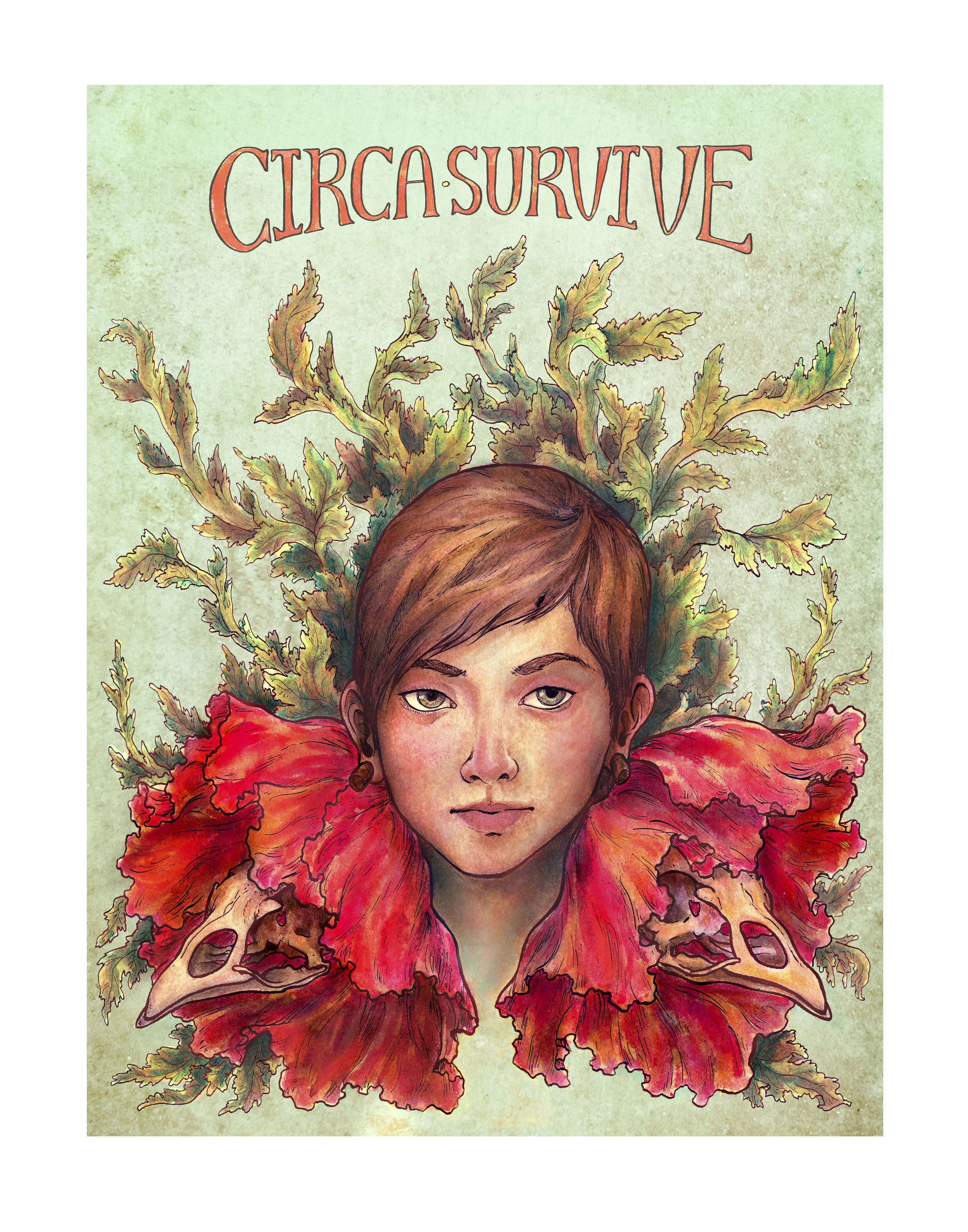  Self assigned project: create a poster for the band Circa Survive  2013 