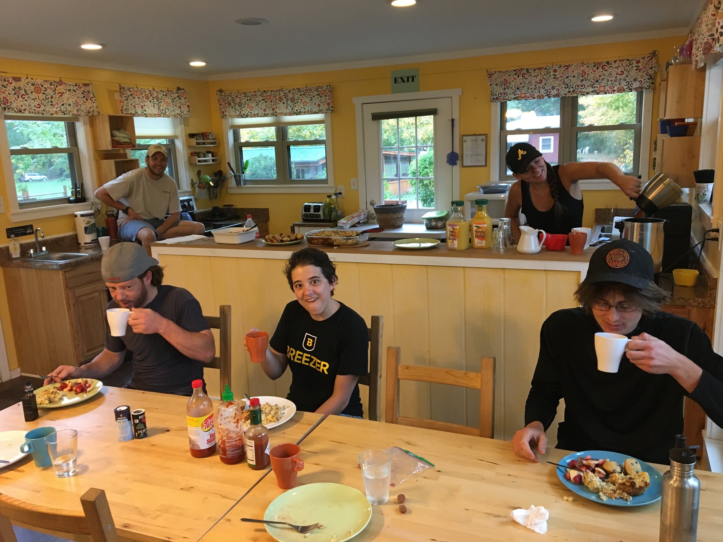 Thanks to Katherine from Three Otters, for a delicious dinner and breakfast. A good meal goes a long way to raising morale after big miles behind and ahead.