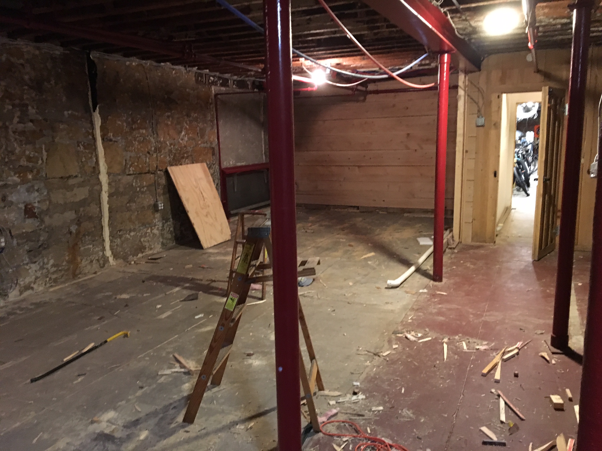 Not only are we going to get more floor space we will also be increasing our storage space as well. Yay!