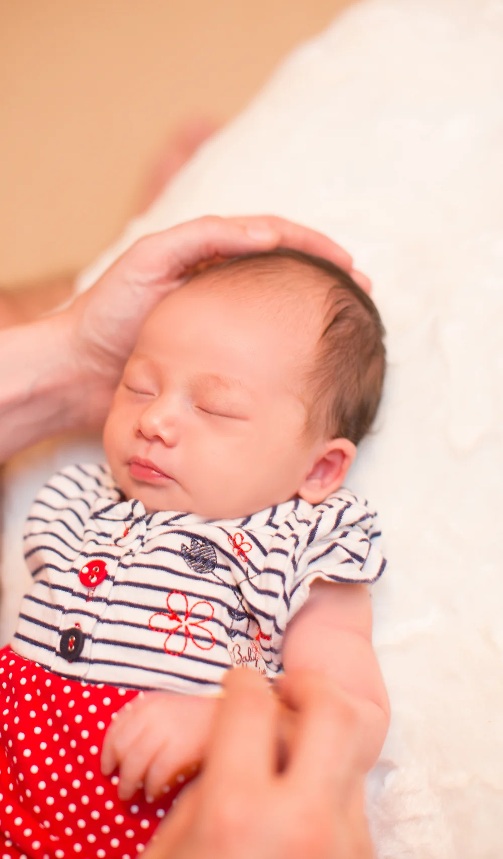 Her first photo shoot a week after coming home from the hospital.