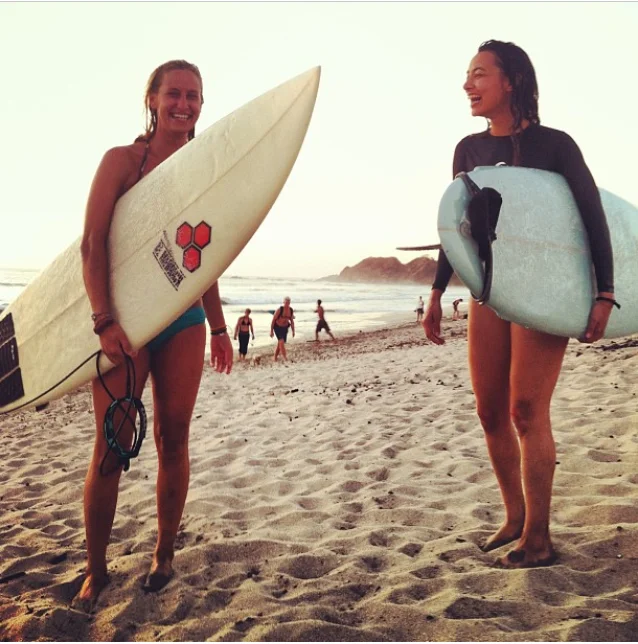 I try to take a surf trip to Costa Rica once a year, I've met the most incredible people but I definitely miss making new lady surf buddies who understand my lust for the open ocean and sea water in my hair!