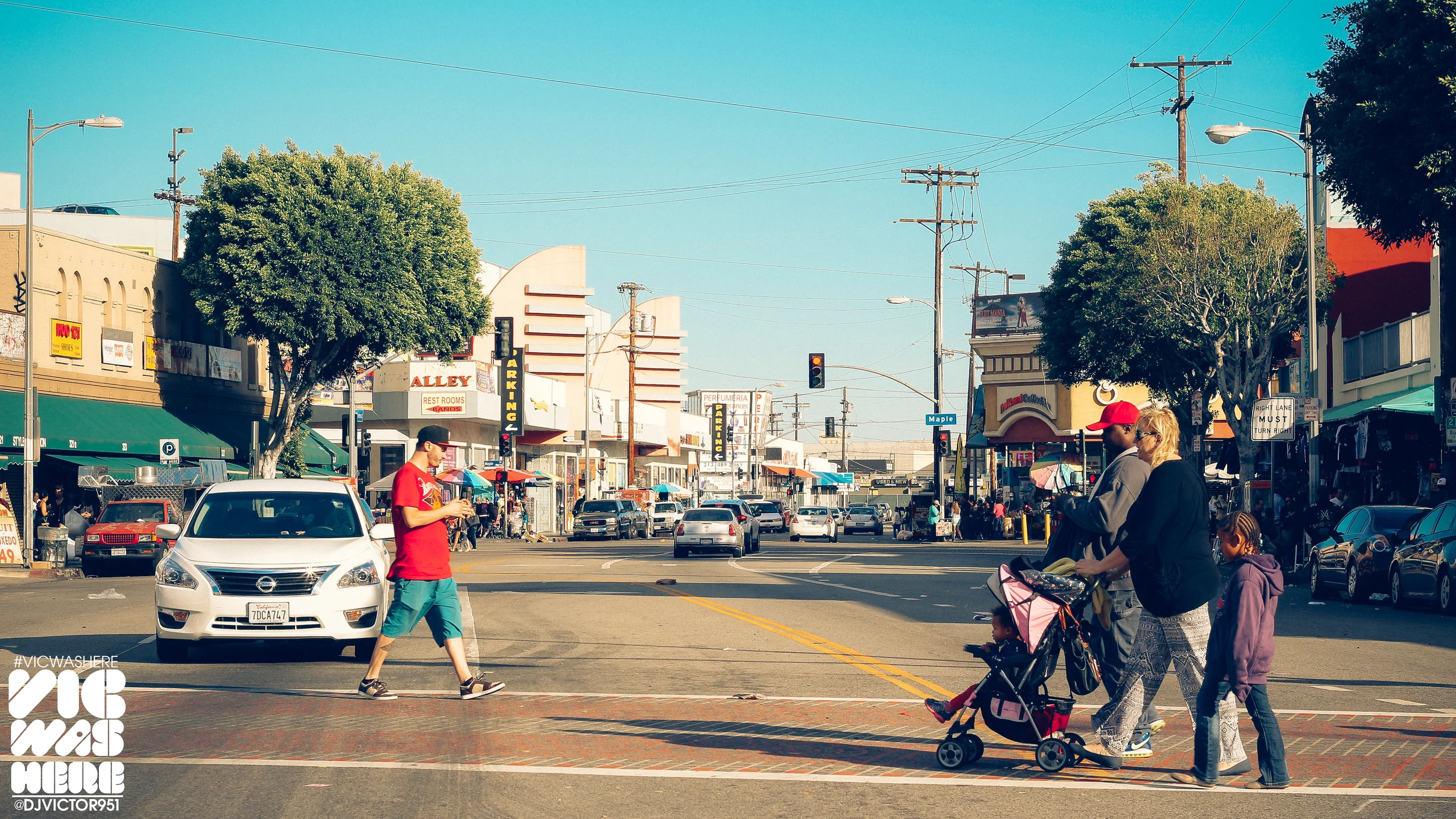 The Streets of Downdown Los Angeles