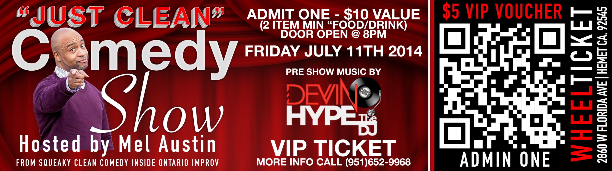 Just Clean Comedy July 11th TICKET.png