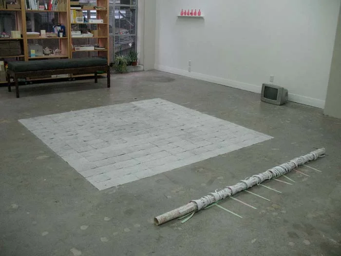 Drawer in A Chronological Manor
(Installation View | wall l-r NN, RS & MM; floor l-r GA, JS | 2010)