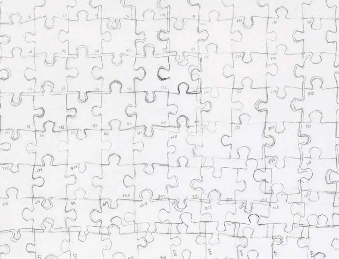 1000 Piece Jigsaw Puzzle of the Mona Lisa (detail)