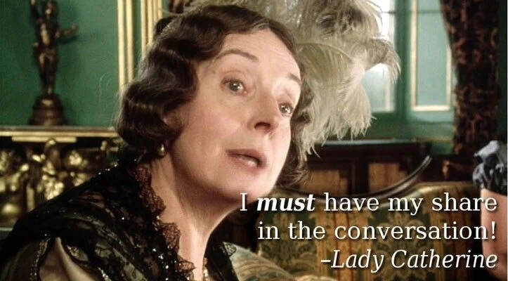 “I must have my share in the conversation!” - Barbara Leigh-Hunt as Lady Catherine de Bourgh (1995)