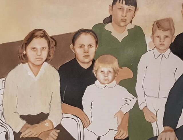 #familyportrait #family #painting #workingprocess #inthemaking #oldpicture #art #figurativ #figures #fig&uuml;rlich  #picture