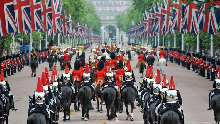@Trooping the colour