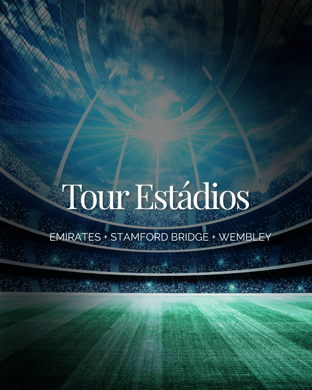 Tours pelos estádios de Londres com guia em português visita interna ao campo e vestiario e muito mais.