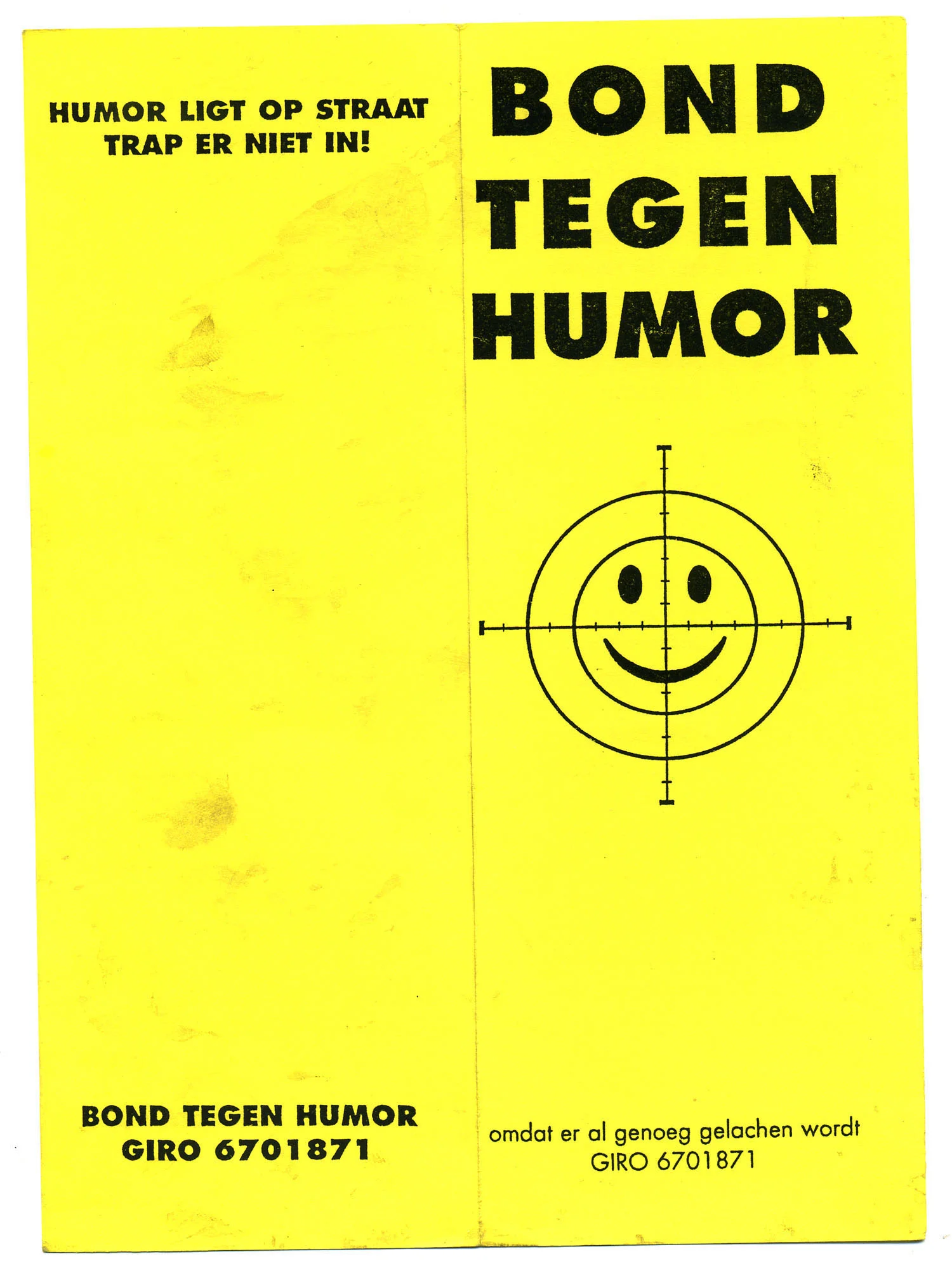 Beginselverklaring van de Bond Tegen Humor