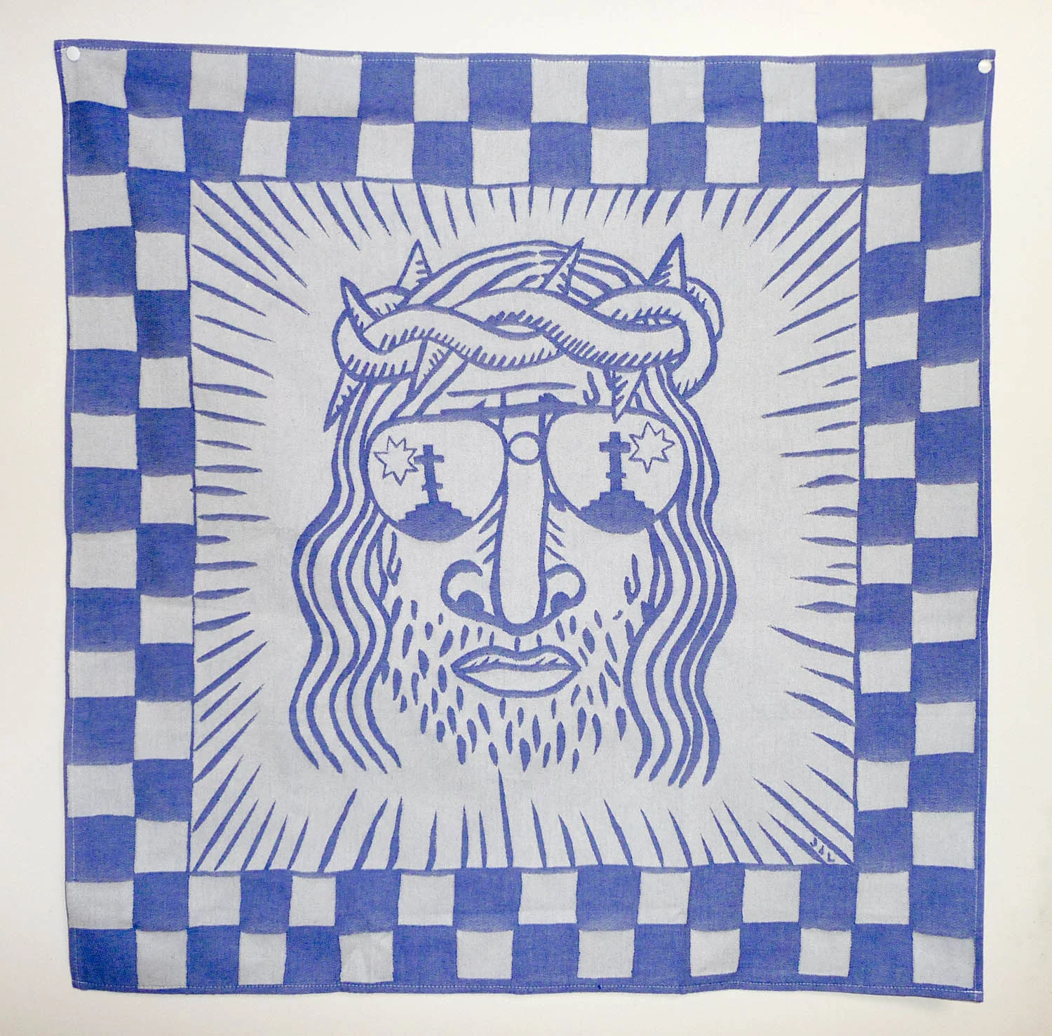 Theedoek, geweven bij Textielmuseum.