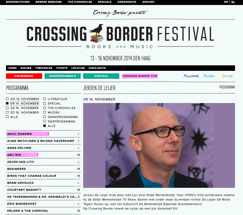 Kenjezelf Kit lezing op Crossing Border