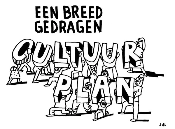 Cartoons tijdens Stadsgesprekken Cultuurplan Tilburg