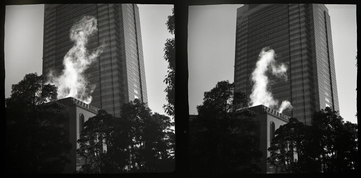 Ghost dance on a winter day in Tokyo