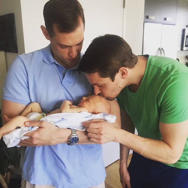his uncles are already fighting for the title of "favorite uncle" 